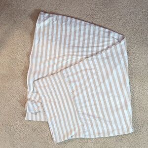 Hot Luxx Beige & Off White Stripe Stretch Maxi Skier Size Large